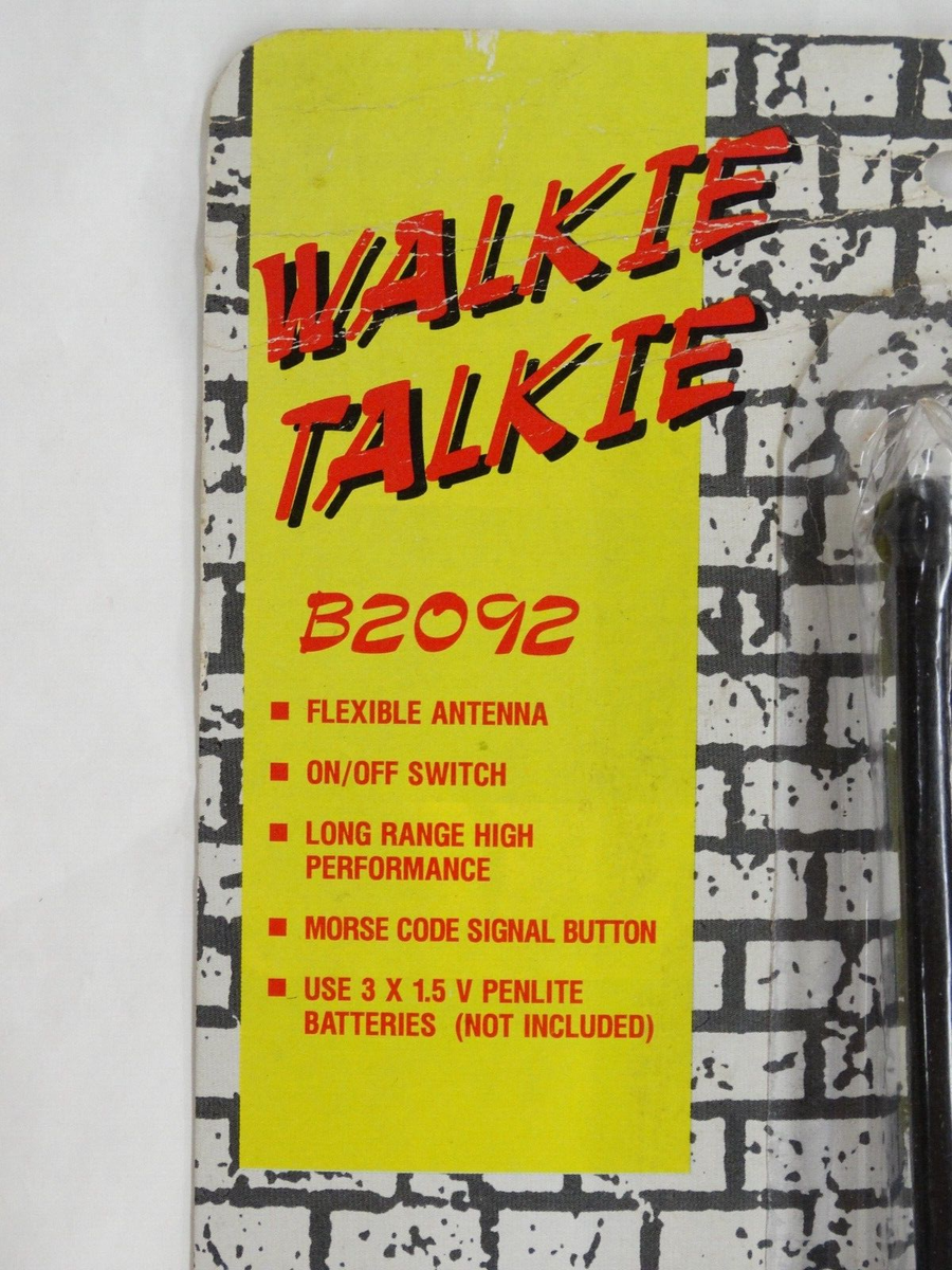 E.T. WALKIE TALKIES 未開封 Vintage # B2092 Walkie Talkie Set with Morse Code Original Package