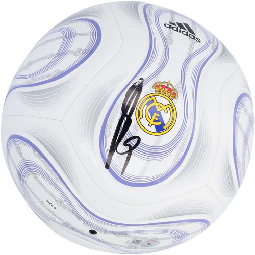 Karim Benzema Real Madrid Autographed White and Purple Adidas Soccer