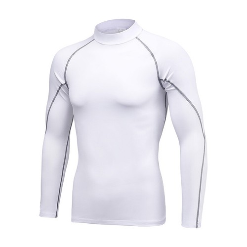High Quality Fitness Soft Shirts Men's Long Sleeve Undershirts Training Tops - Picture 5 of 28