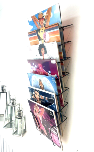 12" Vinyl Record, Wall Display Storage Rack - Holds 50+ Vinyls, Record Shop Dj - Imagen 8 de 17