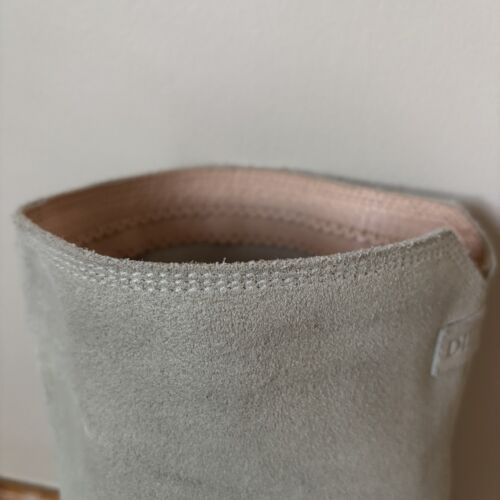 Diesel Taupe Gray Suede Knee High Boots Women’s Size 38/US 7.5 Leather Vintage - Picture 2 of 16