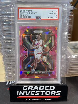 2021 Prizm Scottie Barnes PINK ICE Rookie RC PSA 10 GEM MINT