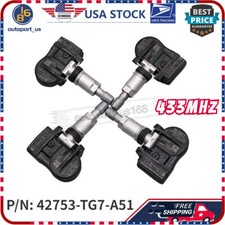 Set of 4 Tire Sensor 42753-T6N-A01 Fit Acura TLX RDX NSX TPMS 433MHz US