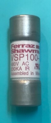 USED Ferraz Shawmut VSP100 Fuse surge suppression VSP100-2 480 Volt (LOT OF 3)
