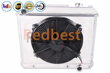 4 Rows Aluminum Radiatorshroudfan Fits 1961-1966 Pontiac Star Chief 6.4l V8 4 Rows Aluminum Radiatorshroudfan Fits 1961-1966 Pontiac Star Chief 6.4l V8