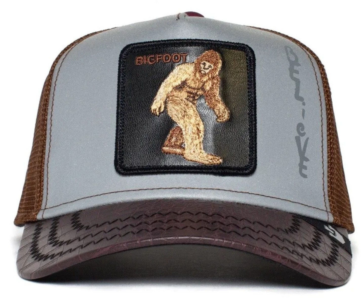 Goorin Bros Trucker Hat Believe Unreal Bigfoot Sasquatch limited sold