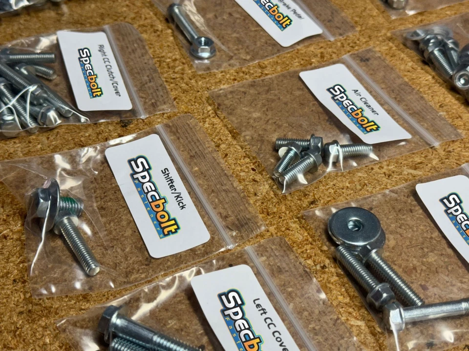 LT250R 1986 kit de pernos de restauración Suzuki Quadracer carrocería del motor rueda OEM zinc Foto 4 de 4