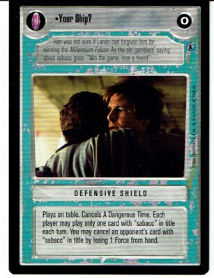 STAR WARS CCG REFLECTIONS III LIGHT SIDE PREMIUM YOUR SHIP? ex