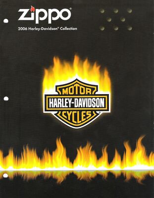 2006 Zippo Catalog - Harley Davidson Collection - RARE