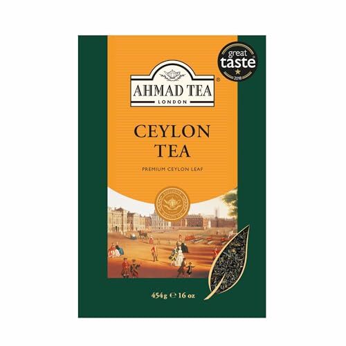 Ahmad Tea Black Tea, Ceylon Loose Leaf, 454g - Caffeinated & Sugar-Free