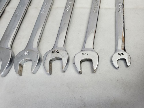 Snap On Combo Wrench Set, SAE, 7 Pcs, 1/4" to 3/4", Free Shipping - Picture 8 of 12