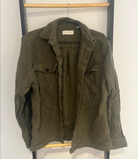Jack Jones Flannel Button Down Shirt. Olive Night size : Medium