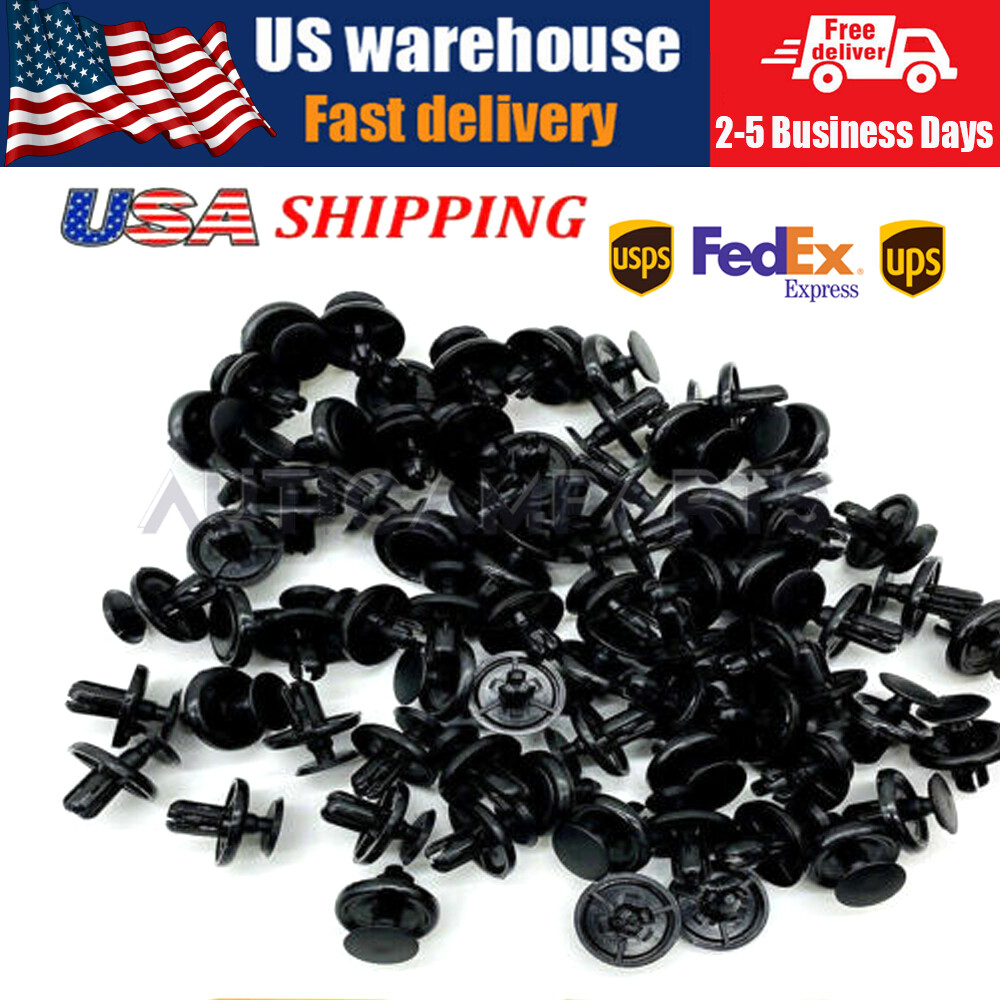 7mm 8mm 9mm Clips Lexus Car Body Clips Kit – 100-Piece Bumper, Fender, Trim Panel Push Rivets (7mm, 8mm, 9mm) – Easy Installation, No Drilling Bumper Push Rivets - Foto 2