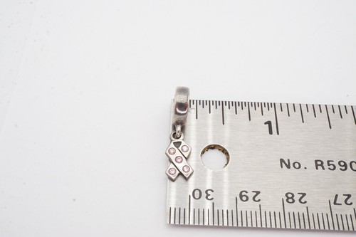 Pandora Sterling Silver 925 Pink Cubic Zirconia Awareness Ribbon Charm - 第 10/10 張圖片