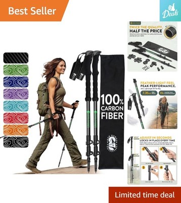 Carbon Fiber Hiking Poles - Perfect for Camping & Outdoor Adventures