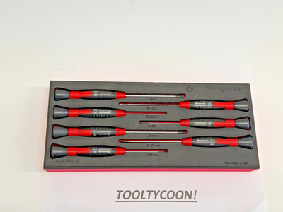 #ad Snap on Tools NEW 7pc Electronic Mini Hex Screwdriver Foam Set SGDEH70ESDFR $173.99