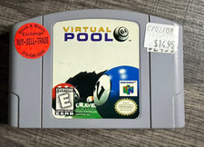 Virtual Pool 64 (Nintendo N64) Sports Simulation Game Tested - Acceptable