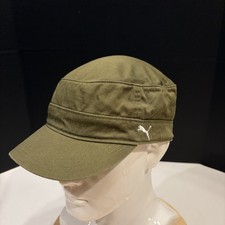 Women s Y2k Puma Green Cadet Cap Hat 2000s At...