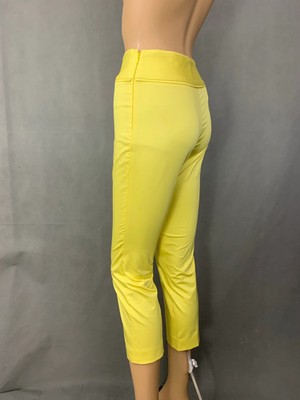 BOUTIQUE MOSCHINO YELLOW TROUSERS - Women's Size IT 36 - UK 4