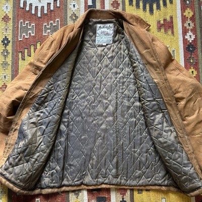 Vintage 1950s 60s Campus Suede Leather Jacket Sz 42 - Distressed