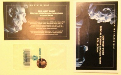 2019-W Proof Lincoln Cent with COA & Envelope