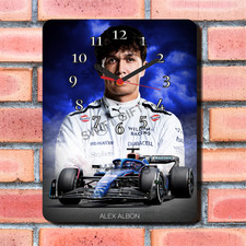 Alex Albon Design A Wall Clock New boxed Gift Motorsport Car Racing Speed