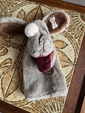 VINTAGE GANZBROS WRINKLES DOG SOFT PLUSH TOY HAND PUPPET 10” 1430045 1984