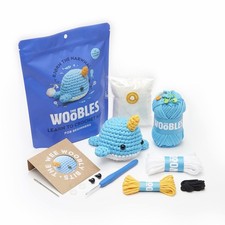 Woobles Crochet Kit For Beginners Bj rn The Narwhal As Seen On Shark Tank
