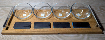 DIPPSET BAR SNACKS MANNSHÖHLE ALTHOLZ GEWÜRZSCHALEN 4 x - guter Zustand