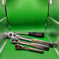 Vintage Craftsman 3pc Ratchet Set w/43373 Bit Driver USA