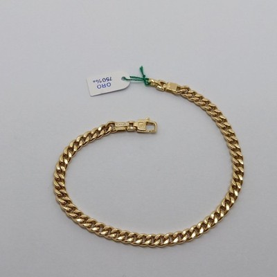 HERREN STRICKARMBAND KLUMPEN AUS 18KT GELBGOLD 6,1 GRAMM (8442)