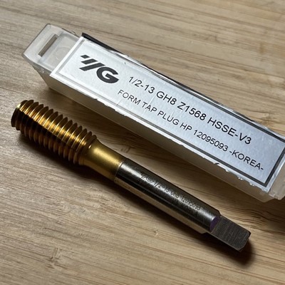YG1 1/2-13  Thread Forming Bottom Tap GH8 Z1568 HSSE-V3 FORM TAP BOTTOM Korea B2