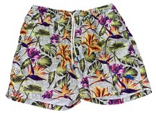 Tommy Bahama Floral Hawaiian Swim Trunks Mens Size Large 100 Nylon