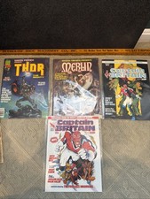 Captain Britain #1 (Marvel 1985) And No 4 , THOR NO 10 , Merlin No 22 Nice Cond