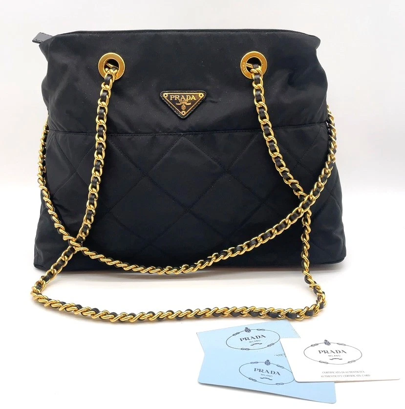 25+ PRADA Tessuto Nylon Exterior Medium Bags & Handbags for Women