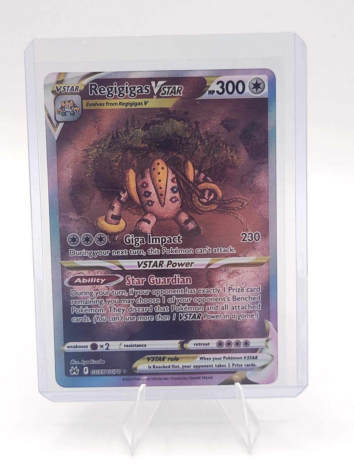 Regigigas VSTAR GG55/GG70 Crown Zenith: Galarian Gallery NM Pokemon Card TCG