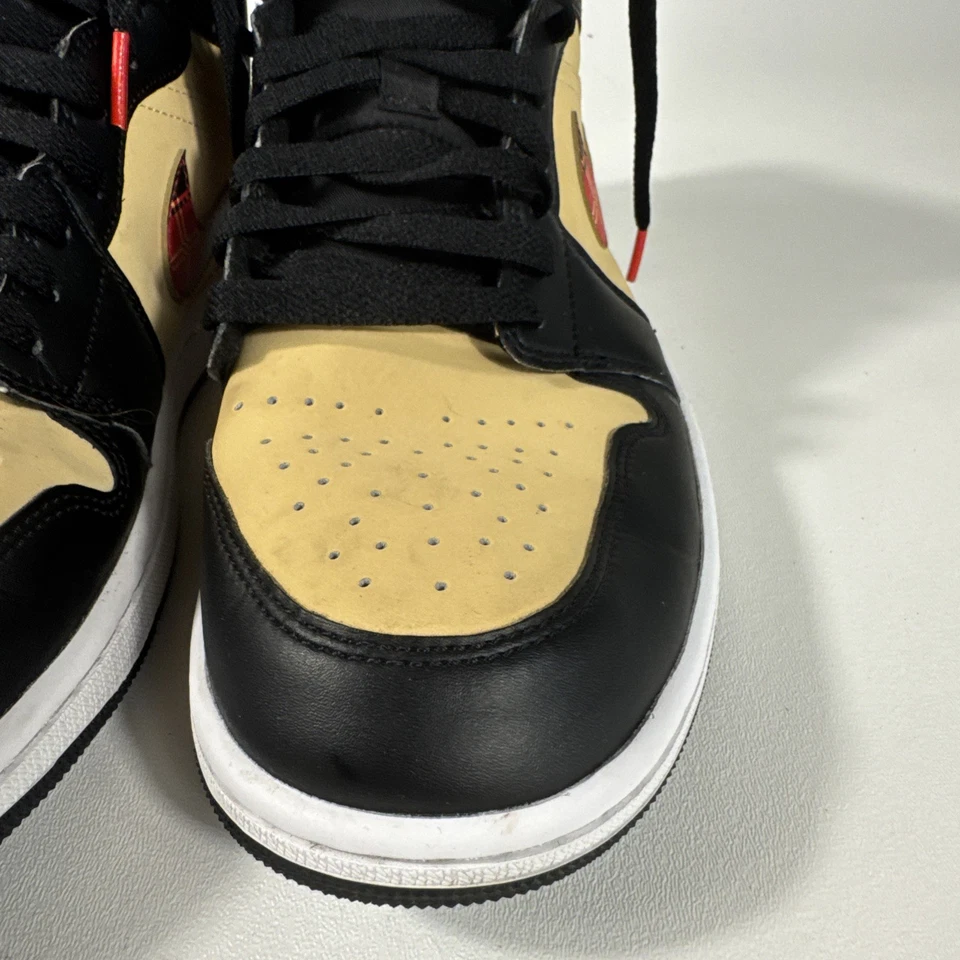 Nike Air Jordan 1 Mid Tartan Swoosh Cuadros Negro Tostado Cuadros Para hombres 11 DZ5329-001 Foto 4 de 4
