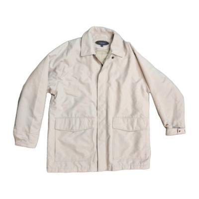 Rebar She'd Rain Mens Medium Nanoskin Beige Tech Jacket Water Resistant