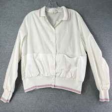 Vintage Wrangler Womens XL White Seagull Logo Jacket Windbreaker Made in USA