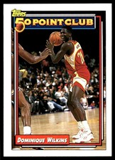 Dominique Wilkins 1992-93 Topps #200 Hawks NBA READ FREE SHIPPING AutographDen