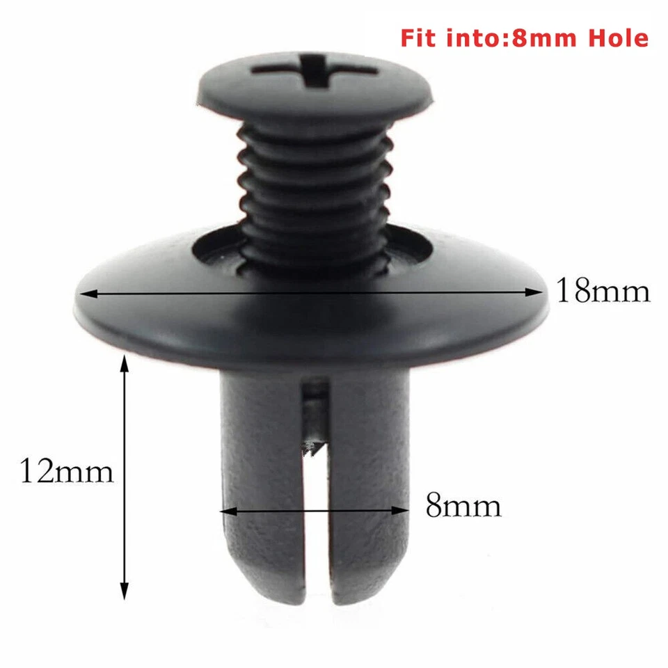 Retenedor de parachoques guardabarros forro tornillo recorte sujetador clip para Kia 86590-28000 100 un. Foto 3 de 4