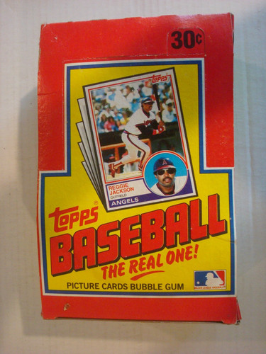1983 Topps Baseball "MICHIGAN TEST PACK" DISPLAY BOX - EMPTY - BEAUTIFUL - RARE