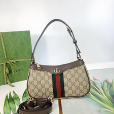 GUCCI Classic Canvas GG Print Tote Bag 26x15x6.5cm