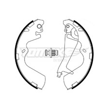 Bremsbacken-Satz hinten für Hyundai Galloper 2 JK-01 H-1 A1 H-1-Starex | 817113