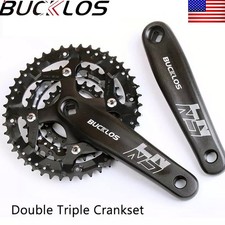 BUCKLOS Double/Triple Speed Crankset 170mm 22-44T Bike MTB Chainring for Shimano