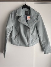 Primark faux leather biker jacket Size 8