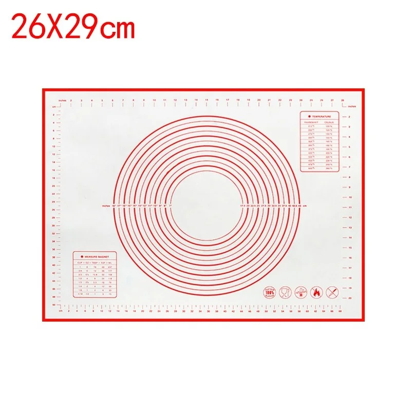 Reusable Non‑Stick Silicone Baking Mat | Oven Pastry Dough Kneading Sheet | Heat