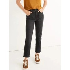 Madewell The Perfect Vintage Crop Jeans- Black   Size: 25