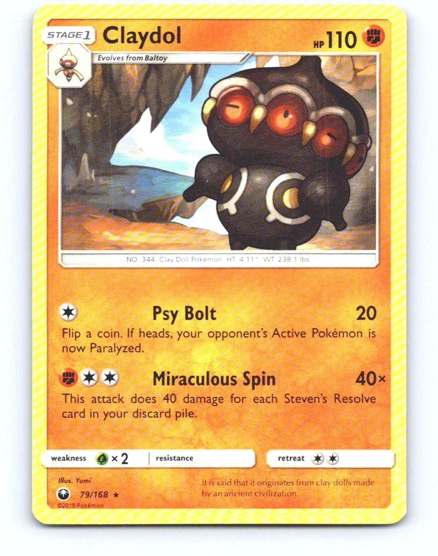 Claydol 79/168 Rare Celestial Storm Pokemon Near Mint