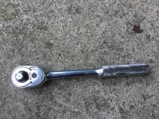 Vintage Indestro 38 Ratchet 6272 U.s.a. Chrome Knurled Handle 7.5